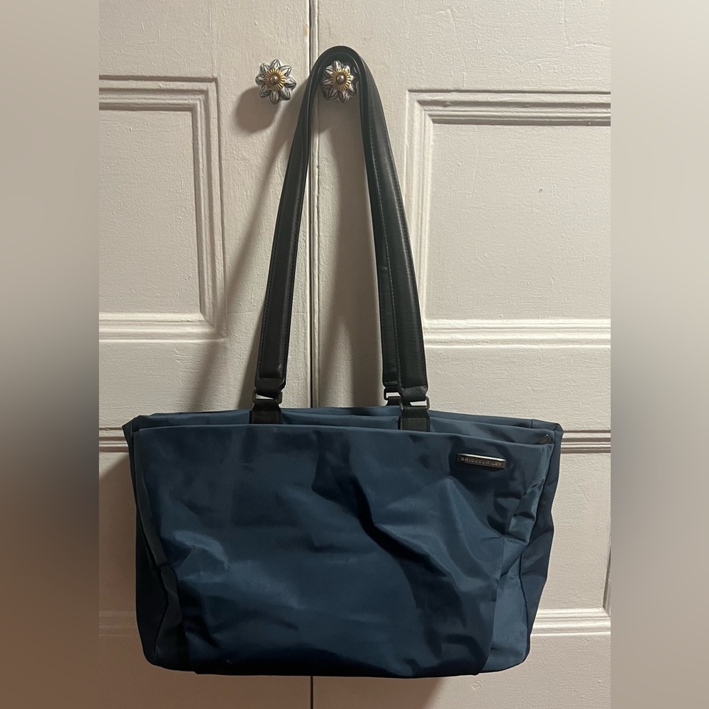 Briggs & Riley Navy Blue Tote with Black Straps